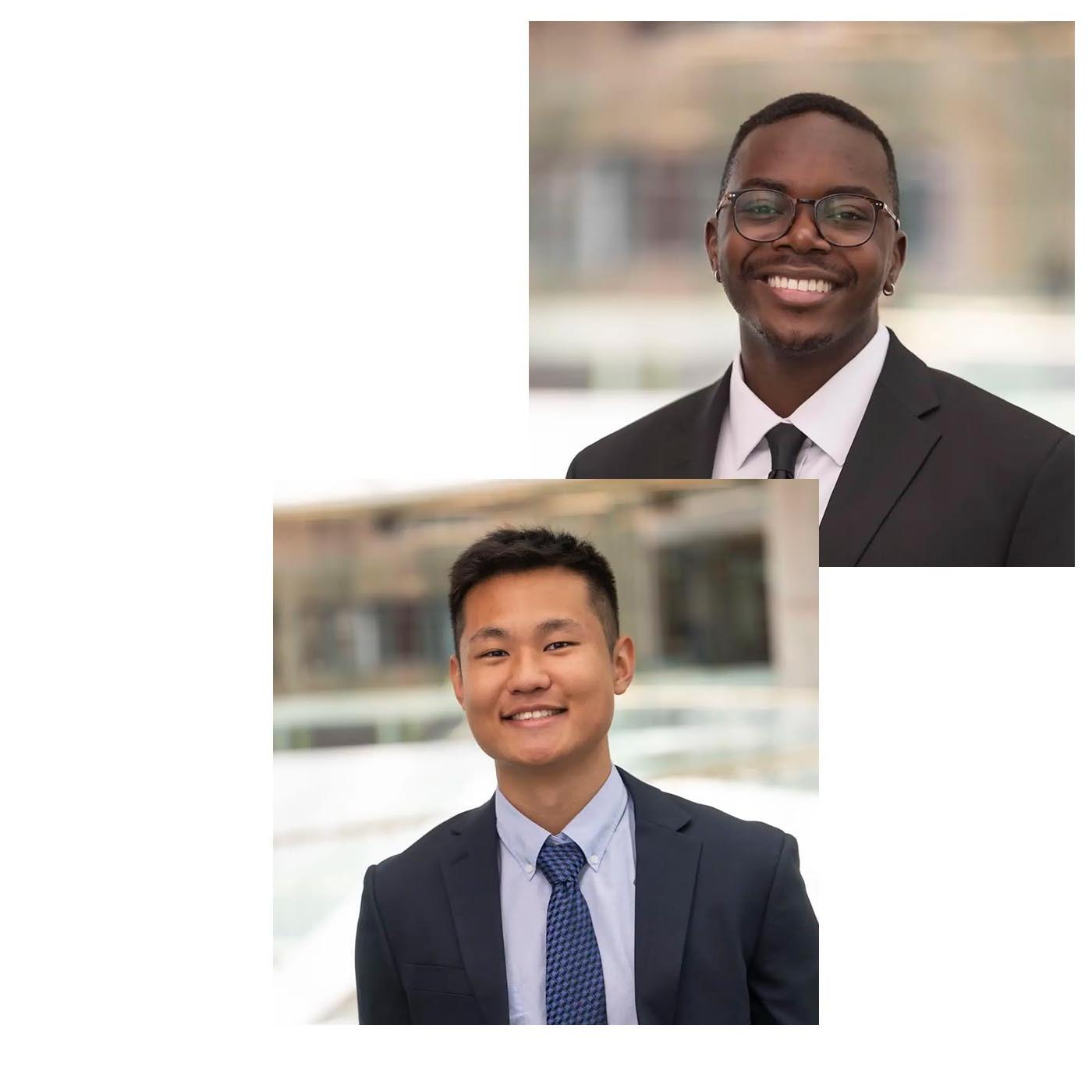 Eric Zhao and Lameck Beni headshots